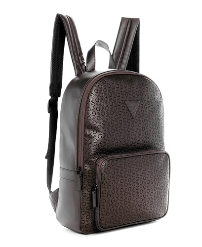 GUESS Mens Warner Backpack, Ground Coffee Brown - Image 3
