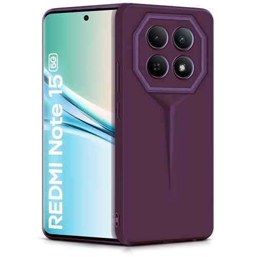 Image of WOW IMAGINE Back Cover for Mi Redmi Note 15 5G 2025 | Poco M8 5G | Blade Series Ultra Thin Case with Lightweight Design | Camera Protection | Soft Matte Silicone Flexible Mobile Case - Purple