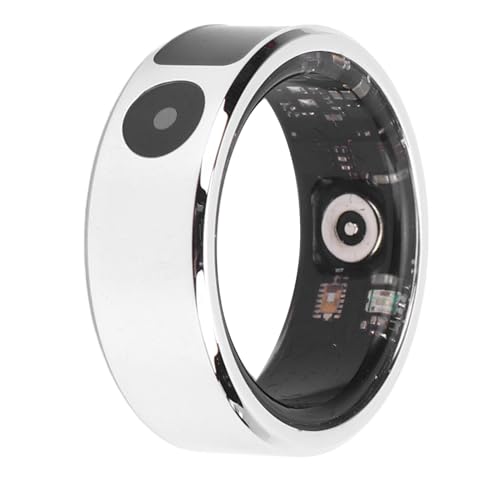 Smart Ring for Women & Men, 5ATM Water Proof Fitness Ring with Charging Case, Multi Sport Modes Fitness Tracker with Step Counter, Health Tracker for Sports Running Stylish (Size 9)