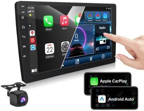 Maxel Android11 Car Stereo Double Din 2+32GB with Wireless Carplay Android Auto, 9 Inch Touch Screen Head Unit Supports GPS Navigation, WiFi, Hi-Fi Sound, FM/RDS Radio, Split Screen -Backup Camera