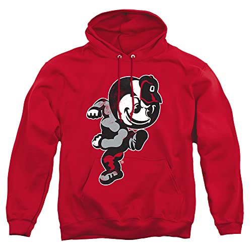 The Ohio State University Official Brutus Unisex Adult Pull-Over Hoodie,Team Red, X-Large