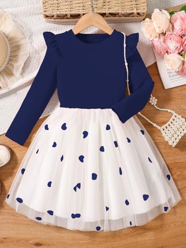 Image of TAGAS Girls Floral Dress | Lavender Flower Print Dressess for Kids | Soft Summer Frock| Casual Birthday & Occasion Wear|