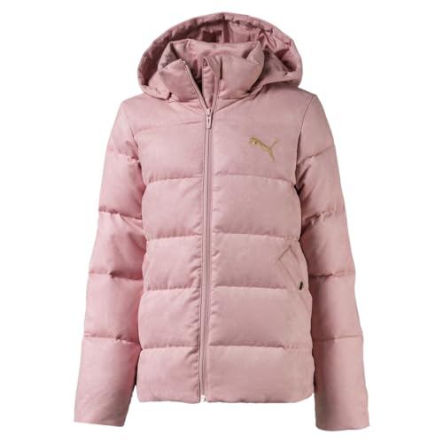 PUMA Kids Girls Velour Down Jacket Coats Jackets Outerwear - Pink