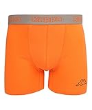 Kappa - Herren Boxershorts 2-Pack - schwarz/nektarine, XX-Large