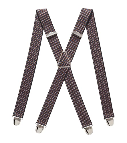 Pierrot Bretelle Uomo Larghe Vintage - Clip molto forti Regolabili Fino A 130cm - Bretelle Uomo Eleganti Artigianali Garantite A Vita