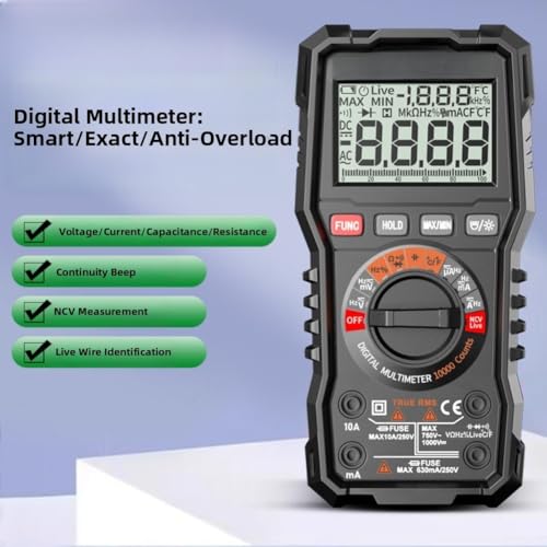 Multimètre numérique NCV automatique pour tester vos installations électriques