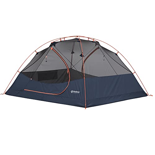 Outdoor Products Backpacking Tents | 2 Person & 4 Person Lightweight Backpacking Tents for Hiking & Camping (Blue 4 Person)