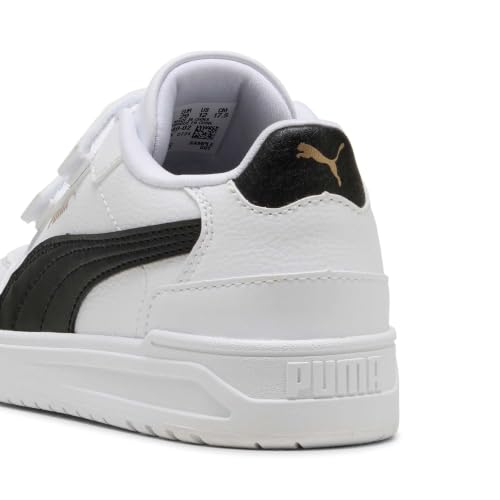 PUMA Sneakers Basses Shuffle Downtown Enfant 34, White Black Gold