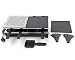 ROMMELSBACHER Raclette Grill RCS – 2 Wendegrillplatten, 1 Steingrillplatte, 8 Pfännchen, 8 Schaber, Antihaftbeschichtung Xylan Plus, stufenlose Temperaturregelung, 1350 Watt, Schwarz/Edelstahl
