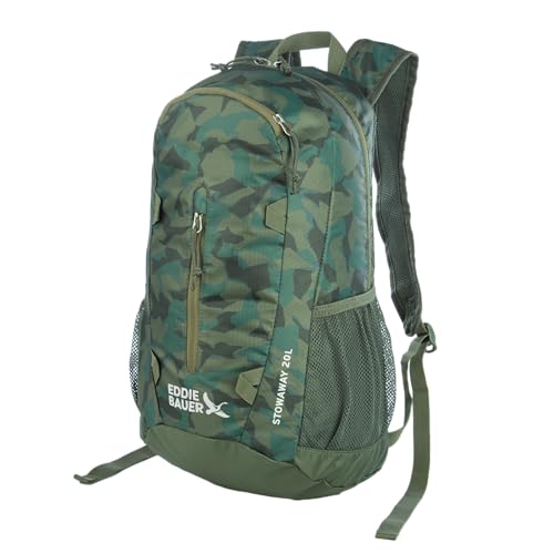 Image of Eddie Bauer Stowaway Packable Backpack | Travel | Outdoor | Lightweight | Foldable | Durable | Ripstop Polyester | 20L - Sprig Green