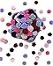 MSCFTFB 60pcs 0.6inch DIY Mixed Resin Roses Flower FlatBacks Cabochons Embellishments for Hair Accessories Phone Case Scrapbooking Decorations