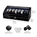 TEEMING 8 Automatic Watch Winders and 8 Watch Storage Boxes, Wooden Case, Glossy Piano Finish, Japanese Silent Motor, 4 Rotation Modes, AC/Battery Operated