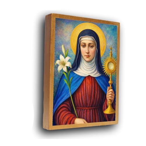 HABAKUK Art Saint Clare of Assisi, St Clare of Assisi, patron of phones, Patron Saint of Eyes