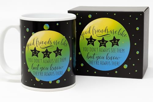 JRose Collections Giant Jumbo Mug 900ml – Friendship Quote Ceramic Coffee Tea Cup with Gift Box – Oversized Funny Novelty Mug for Friends, Home & OfficeJR5099