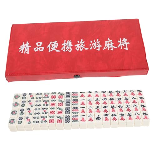Jeu de Mahjong de Voyage en mélamine résistante pour jouer en déplacement ou à la maison.