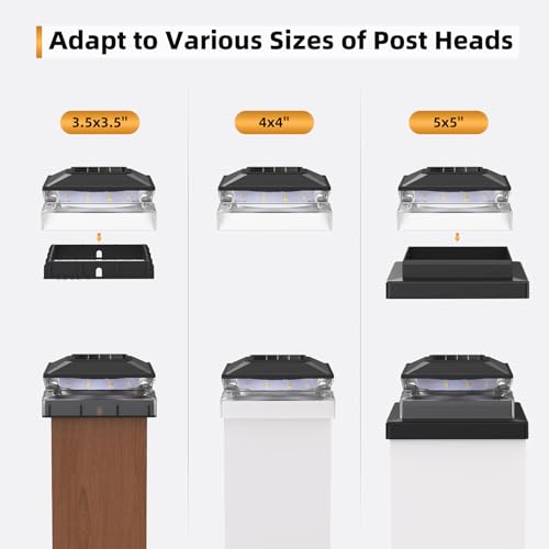 Luz solar para postes IP64 que resiste la lluvia y decora su terraza sin cables 5
