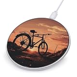 Road Bicycle Wireless Charger 10W Portable Fast Wireless Charging Pad Compatible with Phone Slim Charging Station Lightweight Charger Mat Charging Block for Travel Home Office