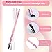 Apausvcm 10 Pieces Duo Eyebrow Brush, Angled & Spoolie, Synthetic, Pink, Brow Brushes