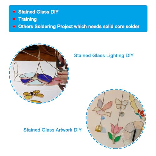 Image of 2.0mm Lead Free Solder Wire for Stained Glass Craft, Art Craft Soldering Wire, 100g No Lead Solder Wire, Sn99 Ag0.3 Cu0.7 Diameter 0.08 Solid Core No Flux