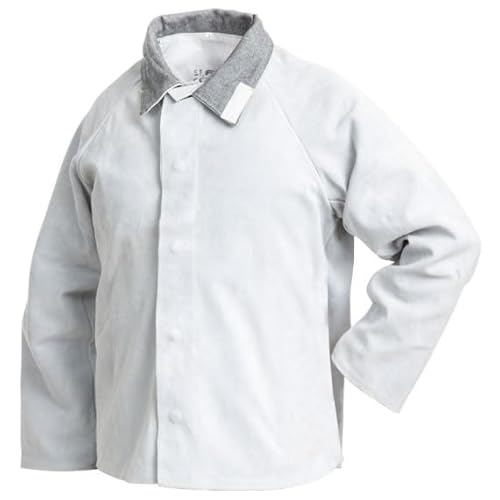 Safetop 20102 - Chaqueta de soldador crupon vacuno gris talla xl