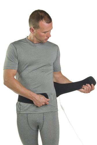 Venture Heated Clothing KB-1290 REG Black Regular 12V Heated Back Therapy Wrap with Temperature Controller and 12V Adapter