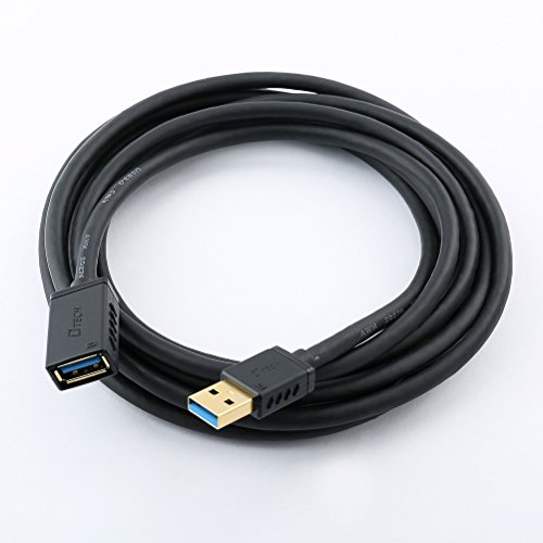 Dtech Usb 3.0 Extension Cable 10Ft Type A Male To Female Adapter With Gold Plated Connector (Black, 10 Feet) #TOP1