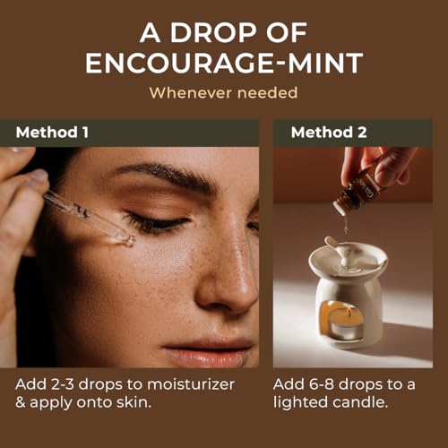 Image of 100% Pure Spearmint Essential Oil - 0.34 Fl Oz - Spearmint Oil for Hair, Skin, Diffuser, Aromatherapy & DIY Candle Making Scent