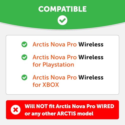 Freeze Nova Pro Wireless - Hybrid Fabric Cooling Gel Replacement Earpads for Steelseries Arctis Nova