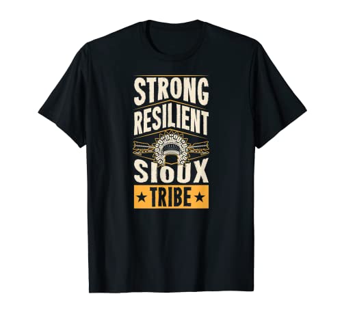 Fuerte y resistente Sioux Tribe Pride Native Tribal Pattern Art Camiseta