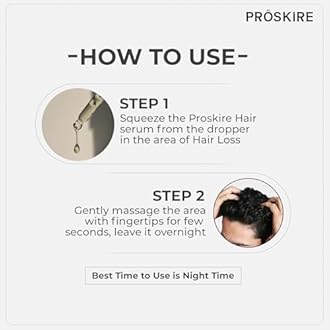 Pro-skir'e, Intense Hair Growth Serum with Redensyl, Anagain, Procapil, Capilia Longa, Biotin & Ashwagandha