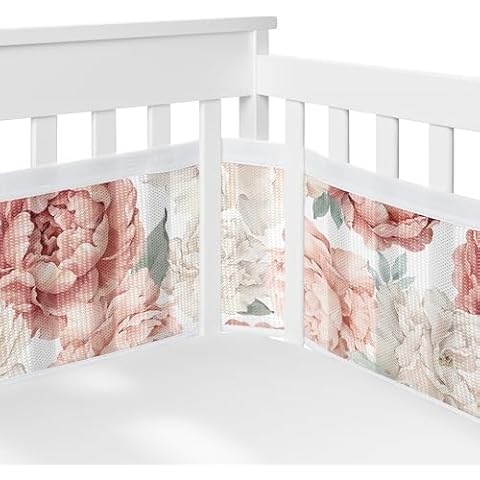 Sweet Jojo Designs BreathableBaby Mesh Crib Liner Cover