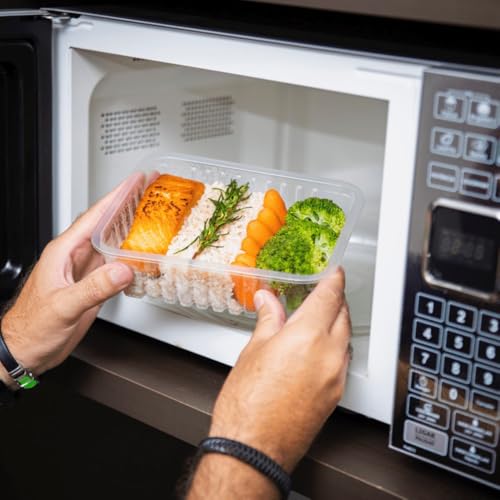 Pote Reutilizável 500ml Freezer Microondas Marmita 25un C/Tampa