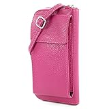 3 Tragevarianten: als Geldbörse/Handytasche in Ihrer Tasche verstaut | als Clutch bequem in der Hand | als Umhängetasche Crossover mit ausreichend langem, verstellbaren Schultergurt