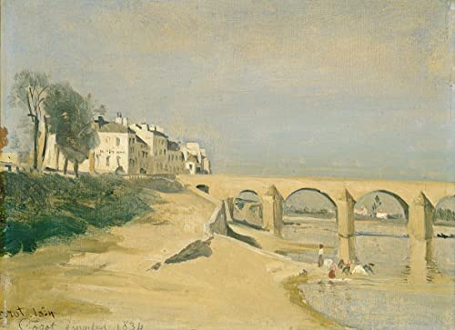 Impression d'art Mural Pont sur la Saône : élégance vintage pour chambre
