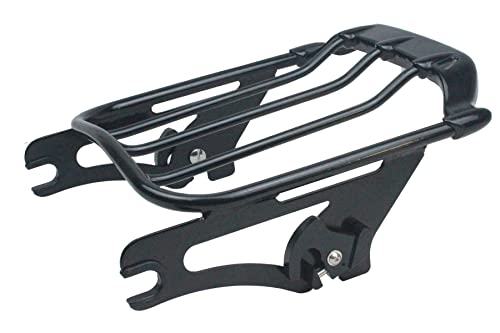 Yhmoto Two Up Air Wing Luggage Rack Mounting Rack Compatible For Harley Davidson Touring 2009-2022 Street Glide Electra Glide Road Glide Road King (Black) #TOP1