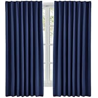Amazon｜Hansleep カーテン 1級遮光 幅150cm×丈200cm スカイブルー 2枚