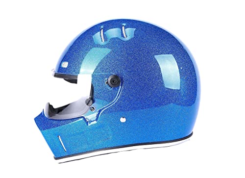 Crg Full-Face Motorcycle Street Bike Fiberglass Helmet Dot Certified Atv-1 - Parent (Large, Blue) #TOP1