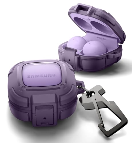 Dexnor Samsung Galaxy Buds FE (2023)/Buds 2 Pro (2022)/Buds 2 (2021)/Buds Pro (2021)/Buds Live (2020)�P�[�X�p ���o���p�[�P�[�X �ϏՌ��N ���b�N�@�\����