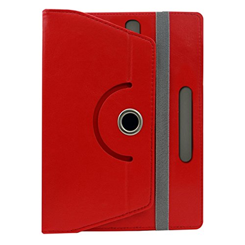 Image of Acm Rotating Leather Flip Case Compatible with Kindle 6 inch E-Reader Tablet Cover Stand Red