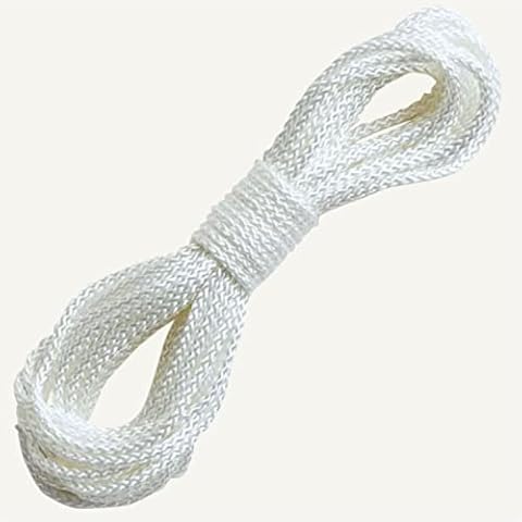Lang Horn 20 meter picture hanging cord 4 mm nylon white heavy duty braided photo frame mirror frame paintings roman blind cord multi purpose rope Cover