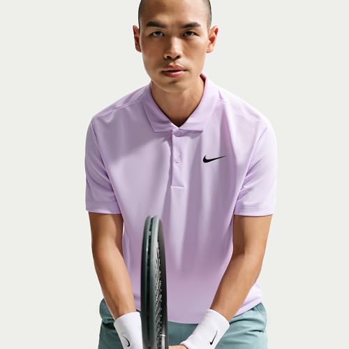Image of Nike Mens Court Solid Tennis Polo Shirt