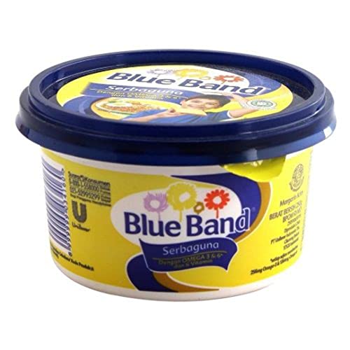 Blue Band Margarine Mentega Serbaguna (Margarine Spread) Bisa Untuk Bikin Kue, Oleskan Ke Roti Atau Untuk Bikin Nasi Goreng, Mente Ga Blue Band Sedaap, Nikmat Dan Lwnih Dengan Vitamin 8.8Oz (250G). Product Of Indonesia. Halal Certified. (Pack Of 20) #TOP19