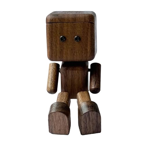 Figura de madera oscilante | Hombre con pies parpadeantes automotriz - Decoración de escritorio divertido accesorio de coche para mujer hombre familia amigos