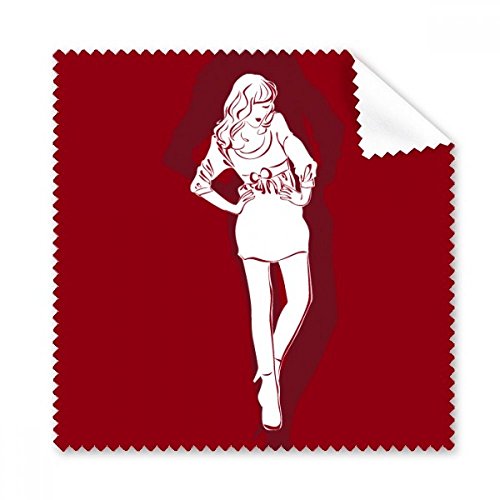 Tissu lunettes rouge pour entretien quotidien de vos écrans