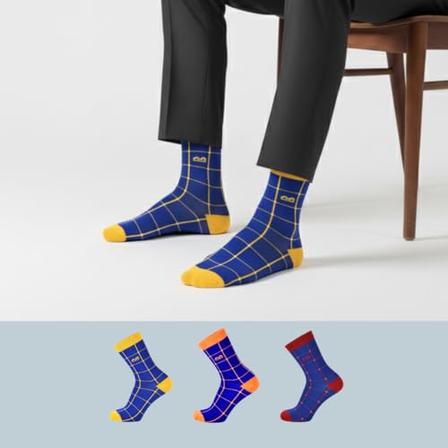 Image of The Sock Street Bamboo Crew Socks for Men Combo | Full Calf Length Premium Bamboo | Odour-Free, Breathable & Durable | Cushioned Base & Anti-bacterial | 3X Softer than Cotton Socks | Pack of 3