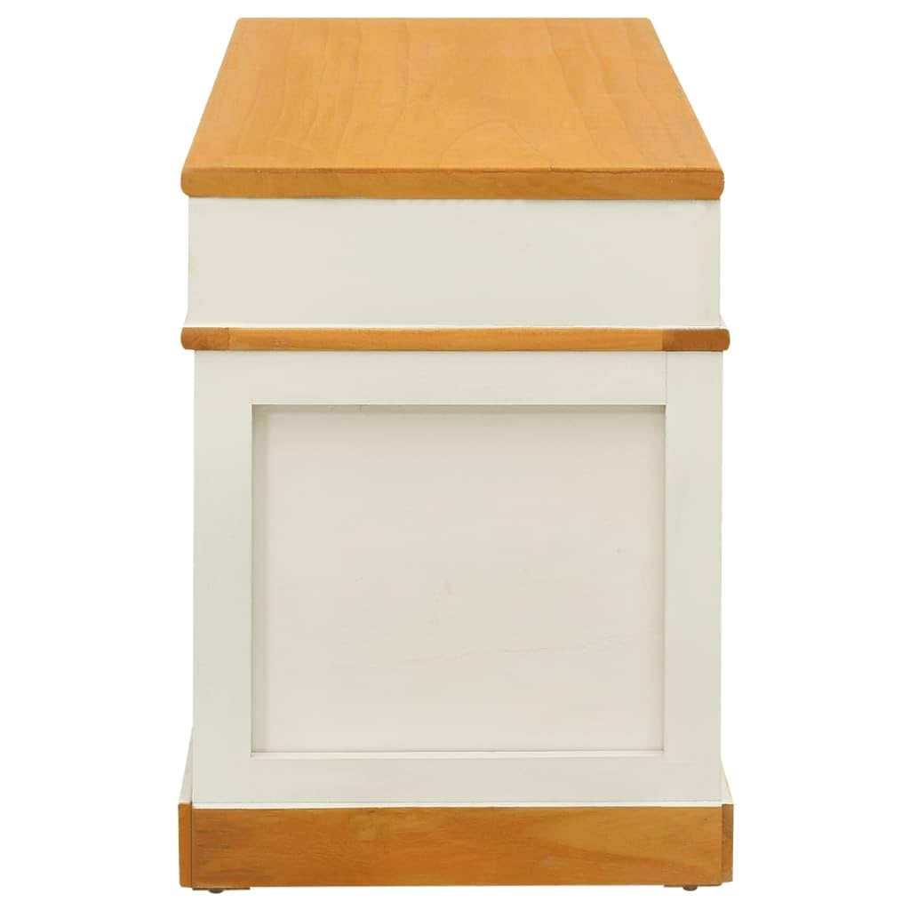 Sitzbank mit Stauraum Schuhschrank Flurbank mit 3 Schubladen - Robuste Holz Sitzbank für Garderobe, Veranda und Schlafzimmer - Organizer Aufbewahrungsbank mit hoher Tragkraft