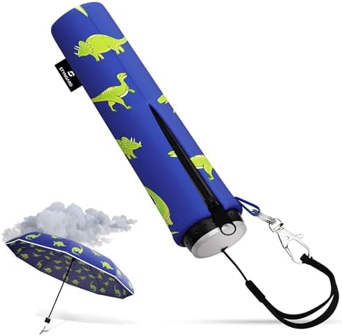 STYNGARD Regenschirm Kinder mit Sicherheitsreflektoren und Reflektorband - Kinder Regenschirm Mädchen & Junge - Kinderschirm - Schirm für Schulranzen Modell STOCKHOLM