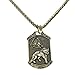 Collana lupo Odino per uomo, collana albero della vita, collana pendente testa di lupo vichingo norreno con catena da 22,8 pollici, collana amuleto lupo celtico vintage totem (ORO)