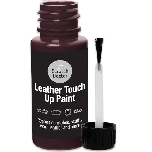 Scratch Doctor Leather Touch up Paint | For Furniture, Sofas, Cars Seats, Shoes, Handbags 15ml (Oxblood)