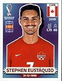 2022 Panini World Cup Soccer Sticker #CAN13 Stephen Eustaquio Canada Group F Official Qatar WC Album Sticker in Raw (NM or Better) - Measuring 2 Inches Wide X 2.5 Inches Tall